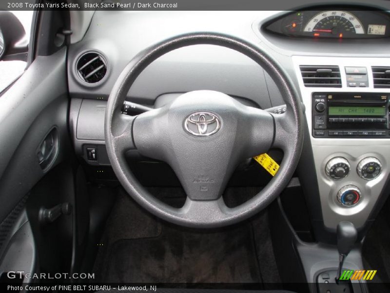 Black Sand Pearl / Dark Charcoal 2008 Toyota Yaris Sedan