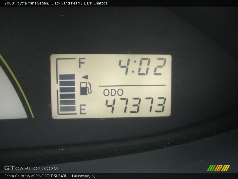 Black Sand Pearl / Dark Charcoal 2008 Toyota Yaris Sedan
