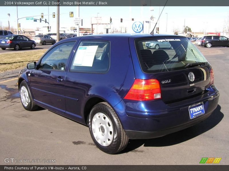 Indigo Blue Metallic / Black 2004 Volkswagen Golf GL 2 Door