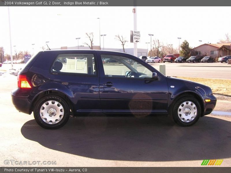Indigo Blue Metallic / Black 2004 Volkswagen Golf GL 2 Door