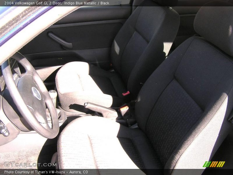 Indigo Blue Metallic / Black 2004 Volkswagen Golf GL 2 Door
