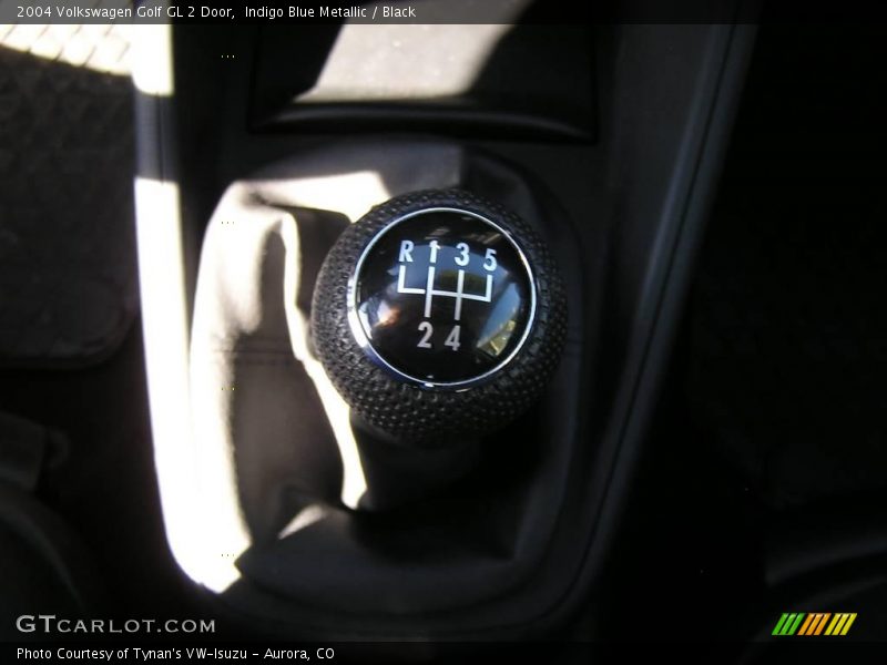 Indigo Blue Metallic / Black 2004 Volkswagen Golf GL 2 Door