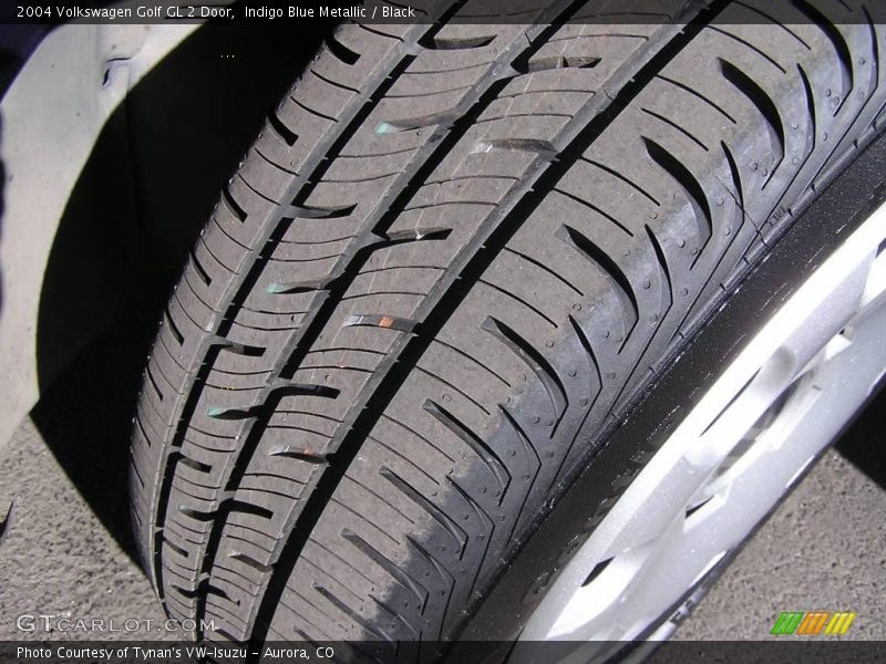 Indigo Blue Metallic / Black 2004 Volkswagen Golf GL 2 Door