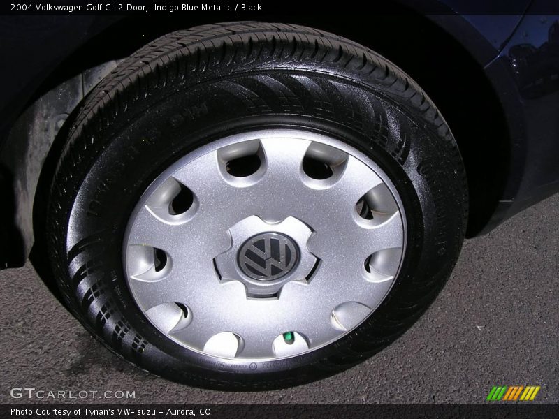 Indigo Blue Metallic / Black 2004 Volkswagen Golf GL 2 Door