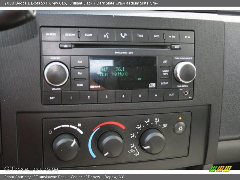 Brilliant Black / Dark Slate Gray/Medium Slate Gray 2008 Dodge Dakota SXT Crew Cab