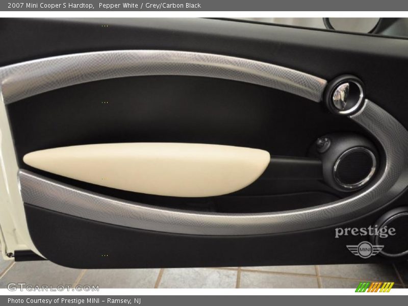 Pepper White / Grey/Carbon Black 2007 Mini Cooper S Hardtop