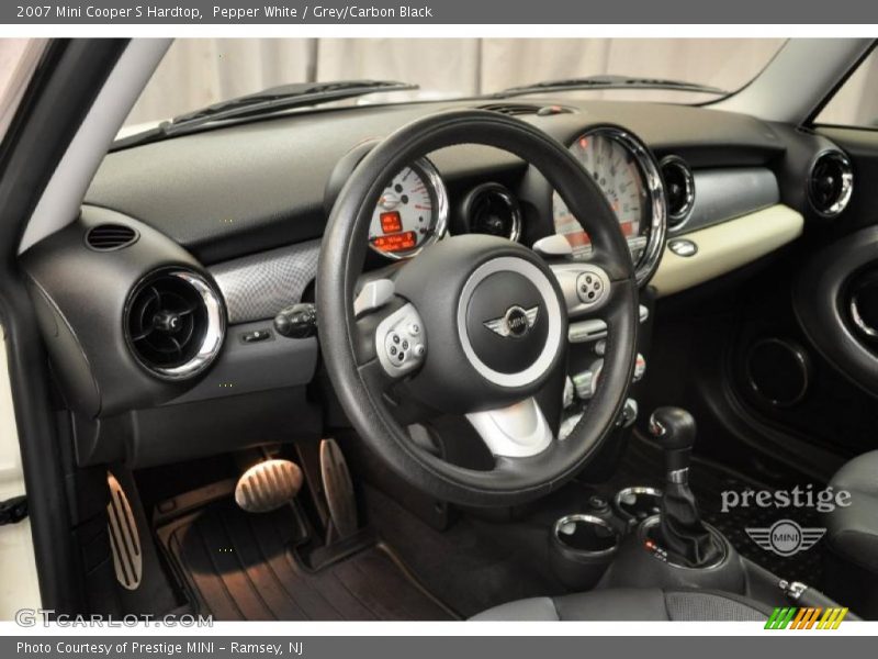 Pepper White / Grey/Carbon Black 2007 Mini Cooper S Hardtop