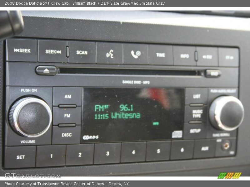 Brilliant Black / Dark Slate Gray/Medium Slate Gray 2008 Dodge Dakota SXT Crew Cab