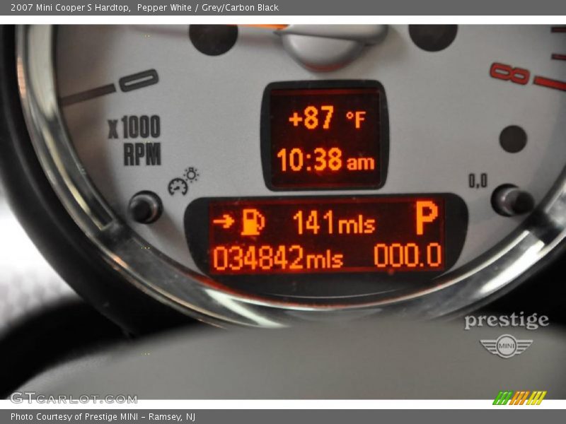 Pepper White / Grey/Carbon Black 2007 Mini Cooper S Hardtop