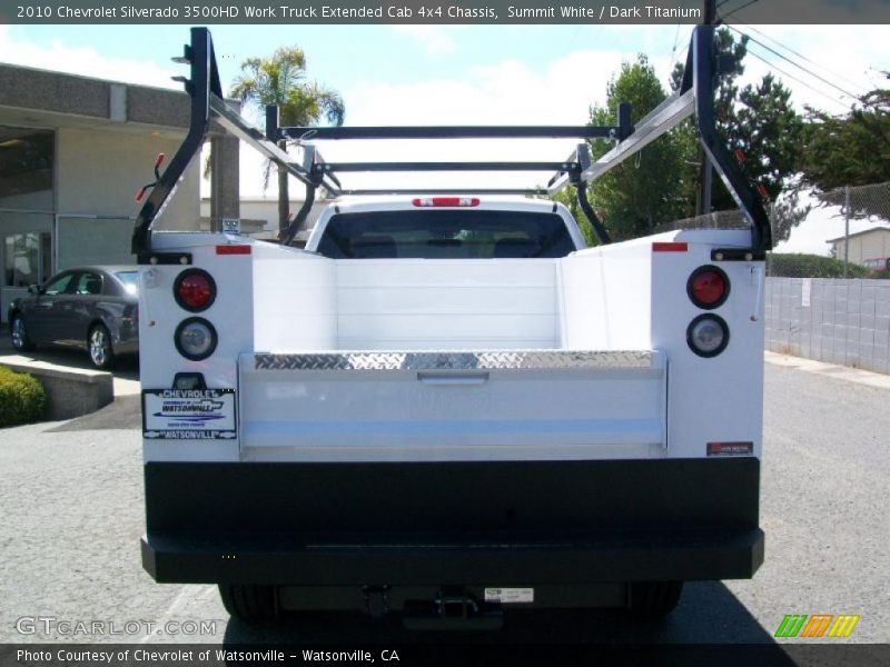 Summit White / Dark Titanium 2010 Chevrolet Silverado 3500HD Work Truck Extended Cab 4x4 Chassis
