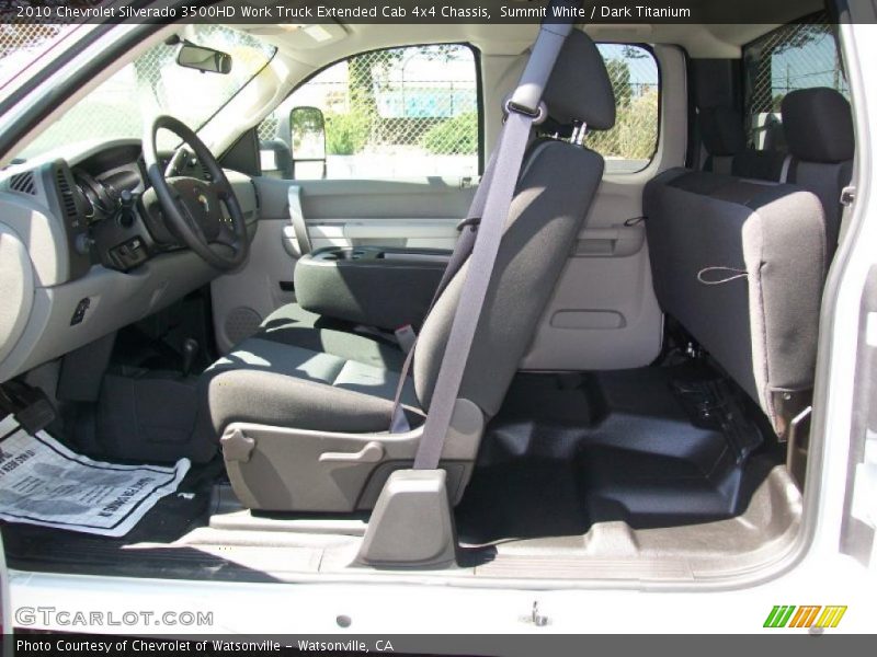 Summit White / Dark Titanium 2010 Chevrolet Silverado 3500HD Work Truck Extended Cab 4x4 Chassis
