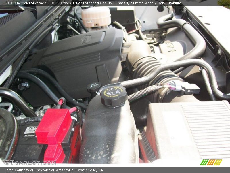 Summit White / Dark Titanium 2010 Chevrolet Silverado 3500HD Work Truck Extended Cab 4x4 Chassis
