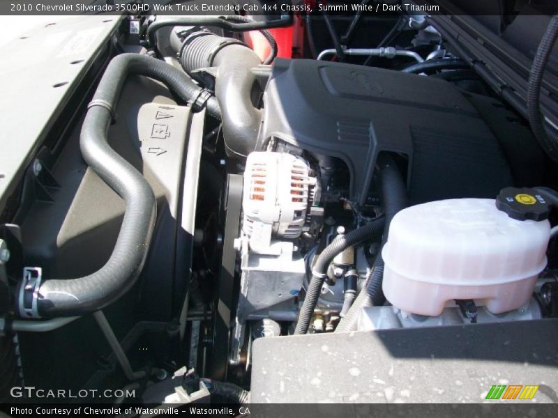 Summit White / Dark Titanium 2010 Chevrolet Silverado 3500HD Work Truck Extended Cab 4x4 Chassis