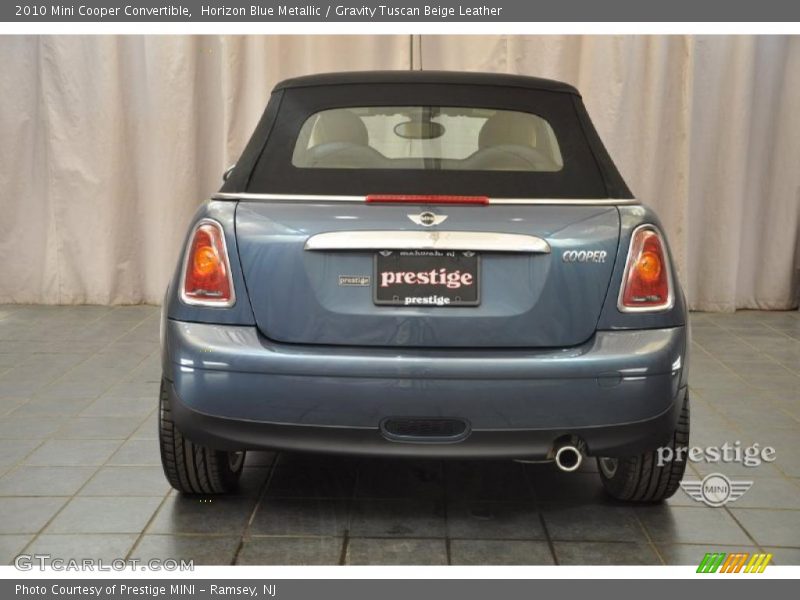 Horizon Blue Metallic / Gravity Tuscan Beige Leather 2010 Mini Cooper Convertible