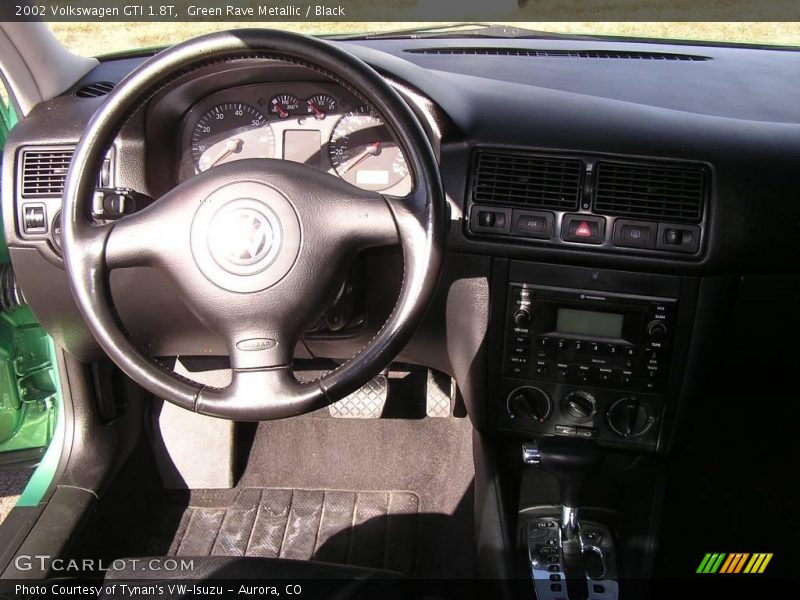 Green Rave Metallic / Black 2002 Volkswagen GTI 1.8T