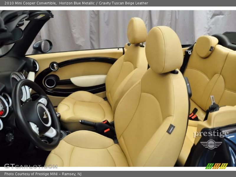 Horizon Blue Metallic / Gravity Tuscan Beige Leather 2010 Mini Cooper Convertible