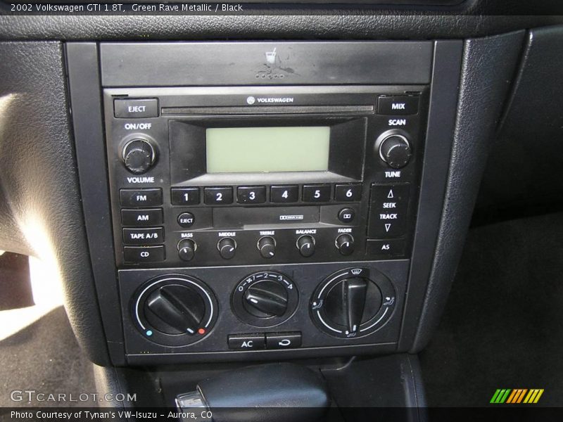 Green Rave Metallic / Black 2002 Volkswagen GTI 1.8T