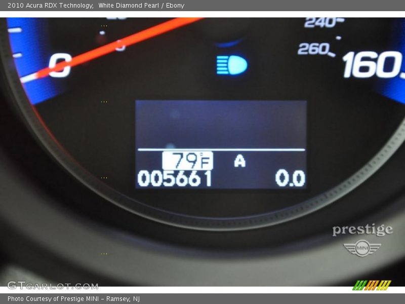 White Diamond Pearl / Ebony 2010 Acura RDX Technology