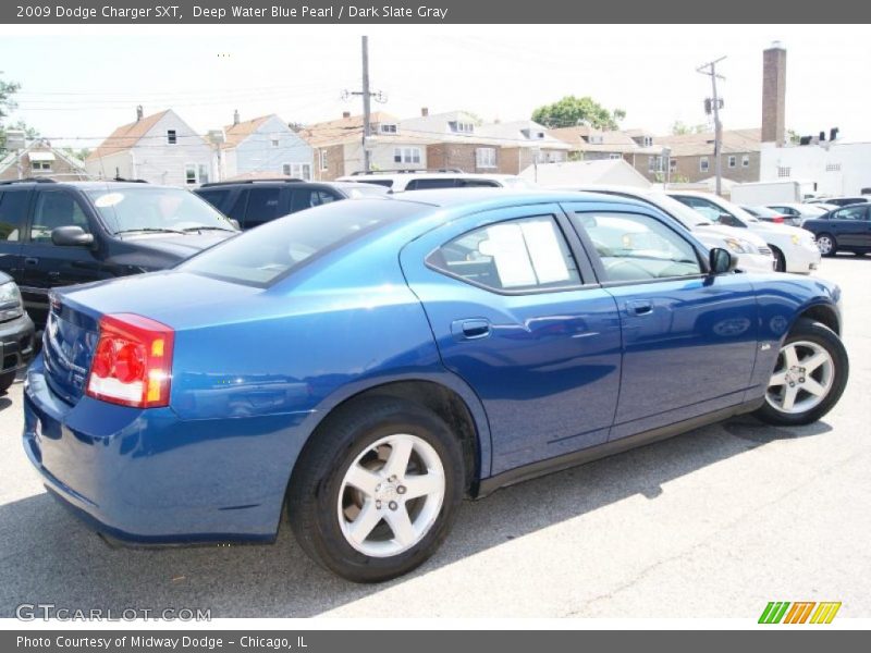 Deep Water Blue Pearl / Dark Slate Gray 2009 Dodge Charger SXT