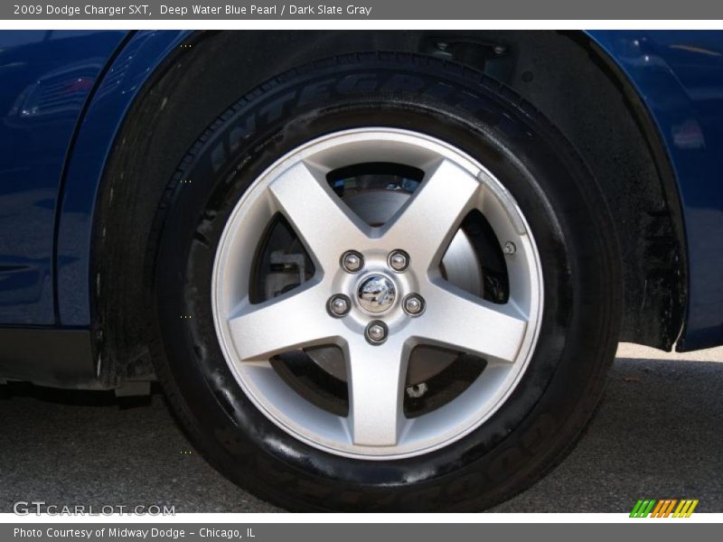 Deep Water Blue Pearl / Dark Slate Gray 2009 Dodge Charger SXT
