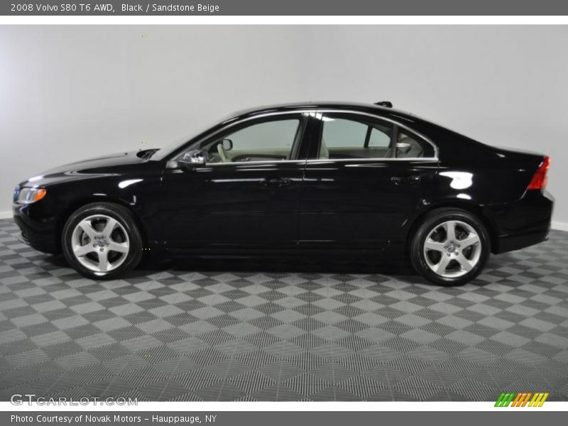 Black / Sandstone Beige 2008 Volvo S80 T6 AWD
