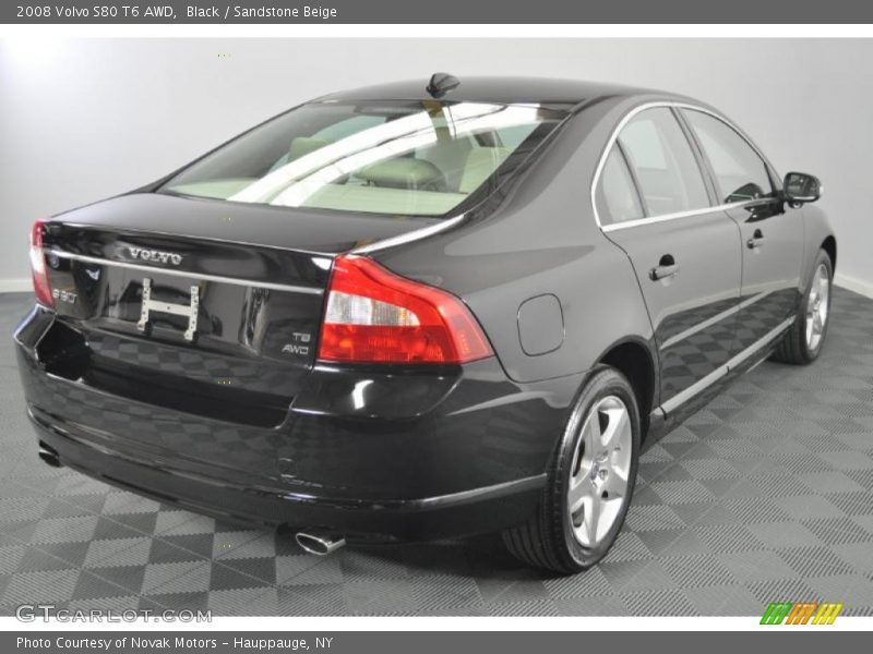 Black / Sandstone Beige 2008 Volvo S80 T6 AWD