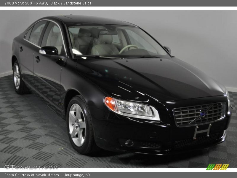 Black / Sandstone Beige 2008 Volvo S80 T6 AWD