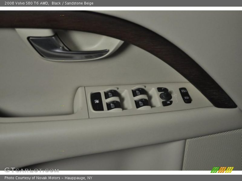 Black / Sandstone Beige 2008 Volvo S80 T6 AWD