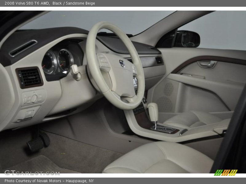 Black / Sandstone Beige 2008 Volvo S80 T6 AWD