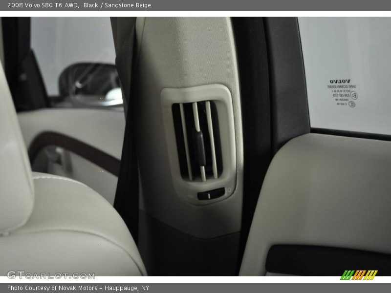 Black / Sandstone Beige 2008 Volvo S80 T6 AWD