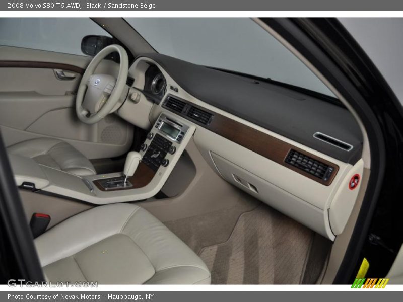 Black / Sandstone Beige 2008 Volvo S80 T6 AWD