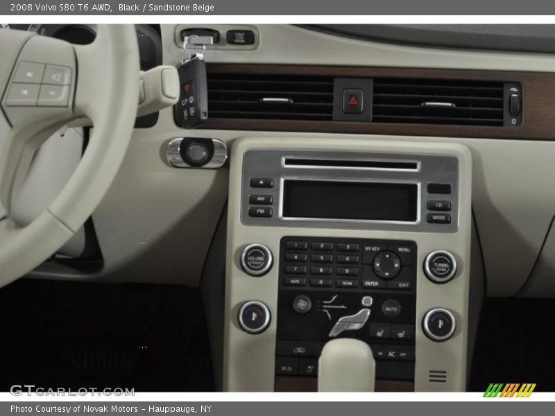 Black / Sandstone Beige 2008 Volvo S80 T6 AWD