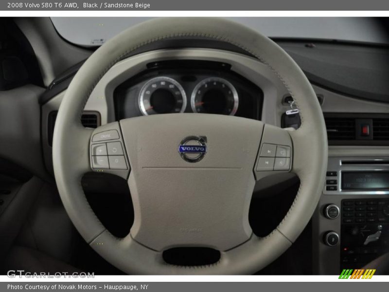 Black / Sandstone Beige 2008 Volvo S80 T6 AWD
