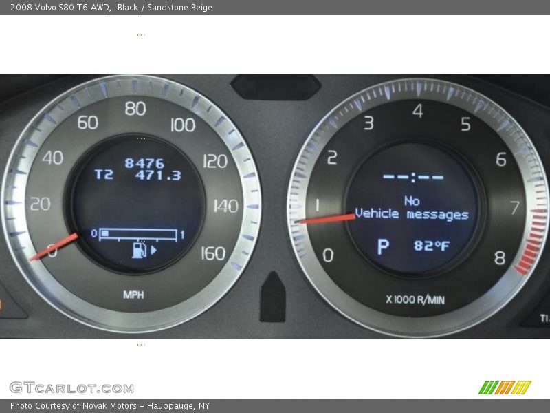 Black / Sandstone Beige 2008 Volvo S80 T6 AWD