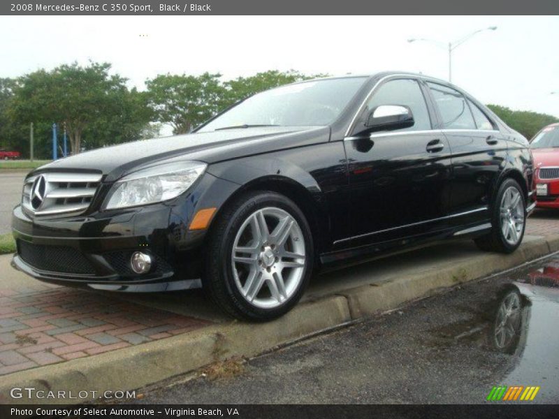 Black / Black 2008 Mercedes-Benz C 350 Sport