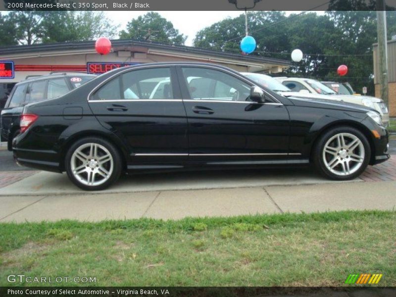 Black / Black 2008 Mercedes-Benz C 350 Sport