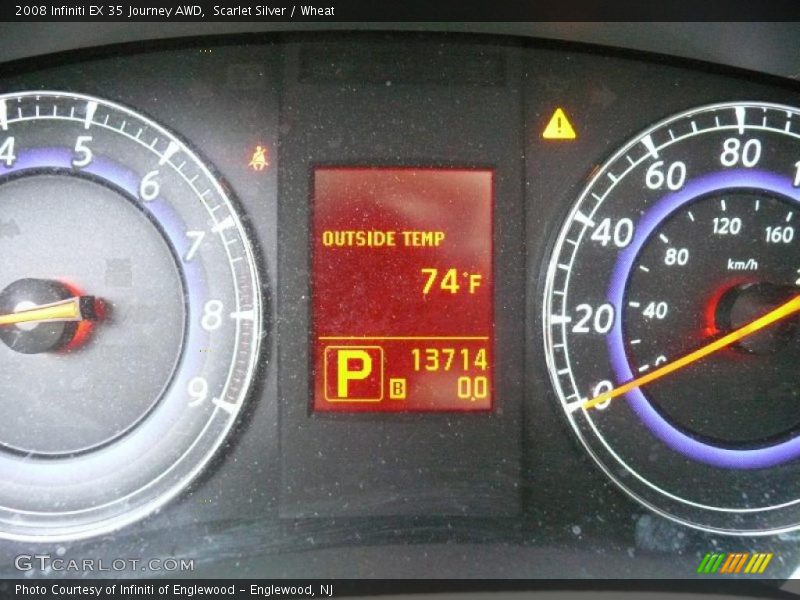 Scarlet Silver / Wheat 2008 Infiniti EX 35 Journey AWD