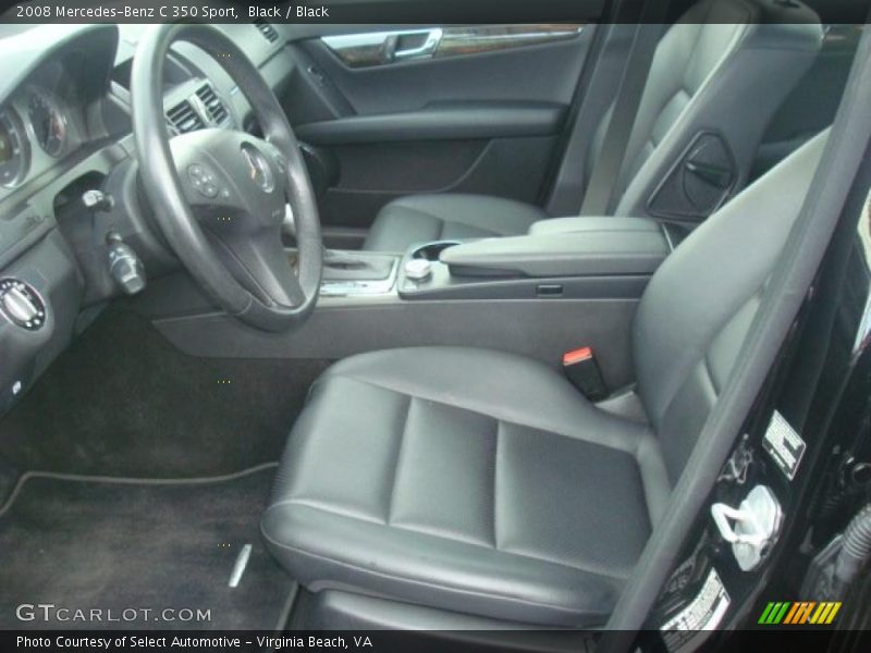 Black / Black 2008 Mercedes-Benz C 350 Sport