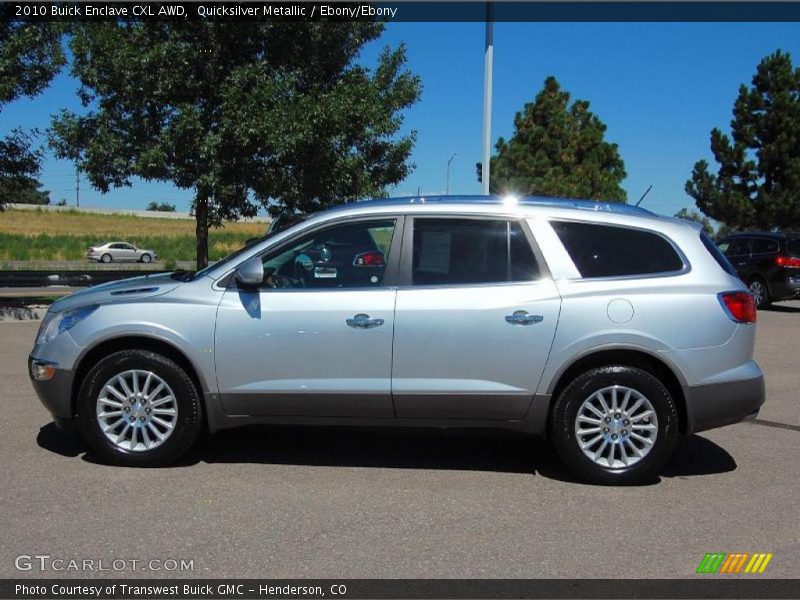 Quicksilver Metallic / Ebony/Ebony 2010 Buick Enclave CXL AWD