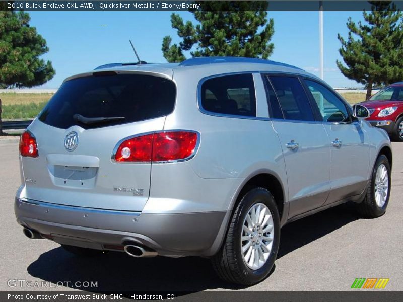 Quicksilver Metallic / Ebony/Ebony 2010 Buick Enclave CXL AWD