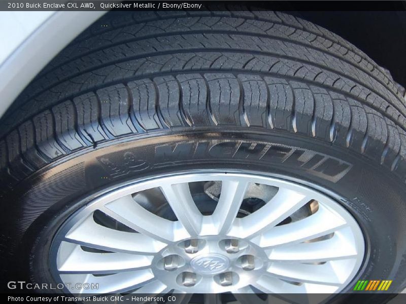 Quicksilver Metallic / Ebony/Ebony 2010 Buick Enclave CXL AWD
