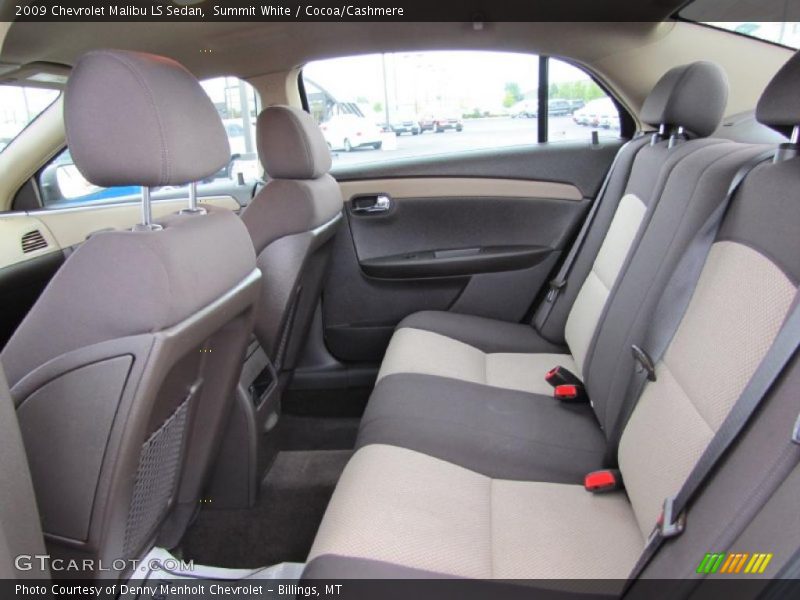 Summit White / Cocoa/Cashmere 2009 Chevrolet Malibu LS Sedan