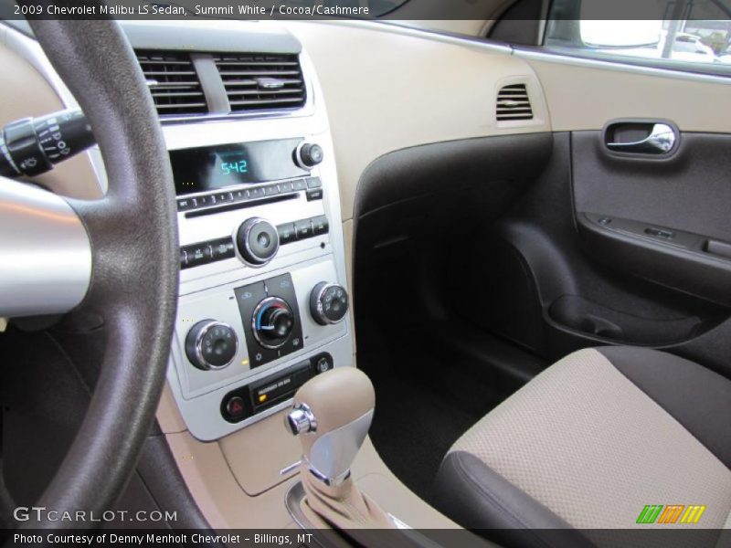 Summit White / Cocoa/Cashmere 2009 Chevrolet Malibu LS Sedan
