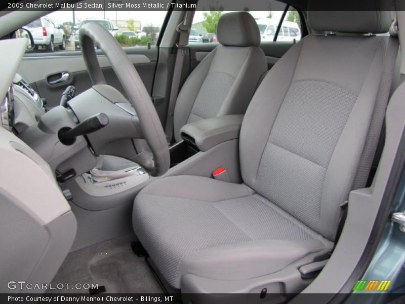 Silver Moss Metallic / Titanium 2009 Chevrolet Malibu LS Sedan