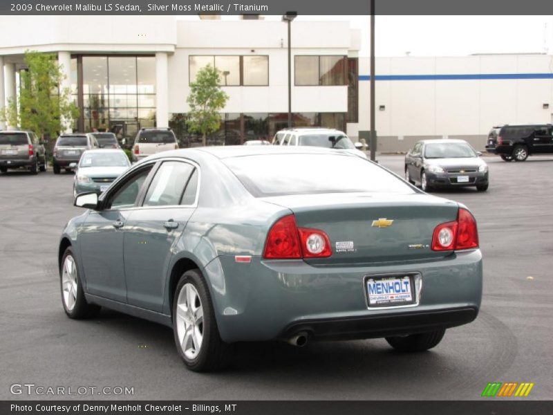 Silver Moss Metallic / Titanium 2009 Chevrolet Malibu LS Sedan