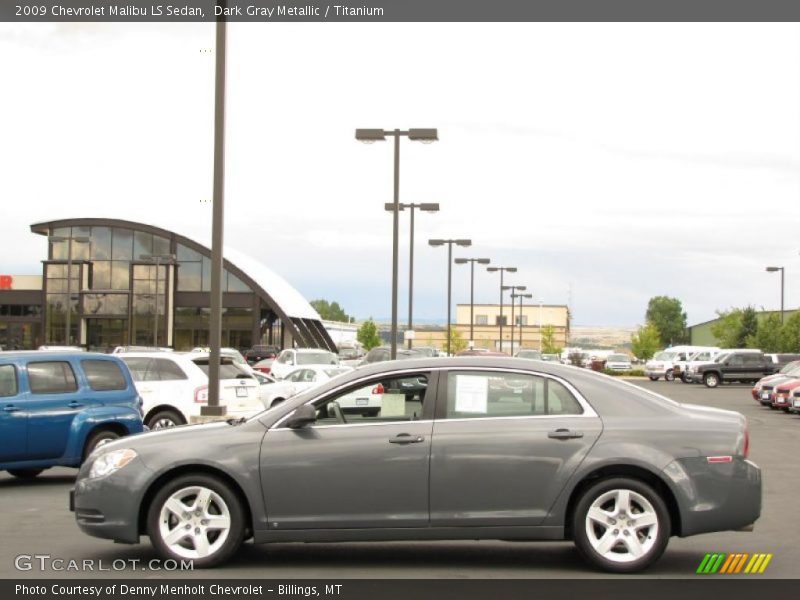Dark Gray Metallic / Titanium 2009 Chevrolet Malibu LS Sedan