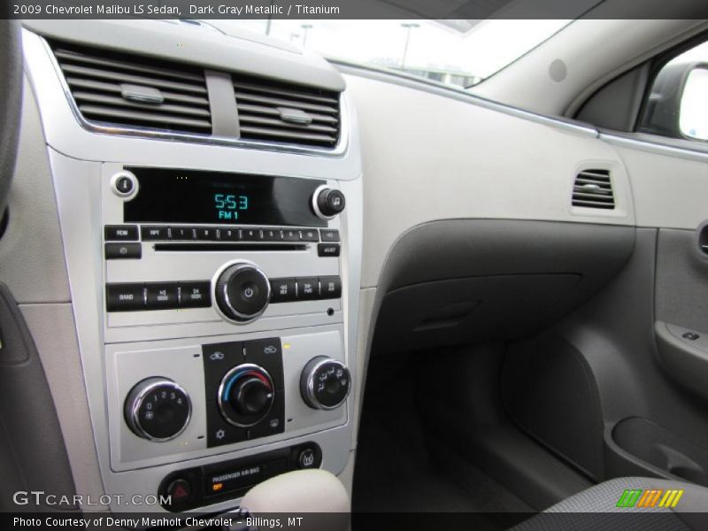 Dark Gray Metallic / Titanium 2009 Chevrolet Malibu LS Sedan