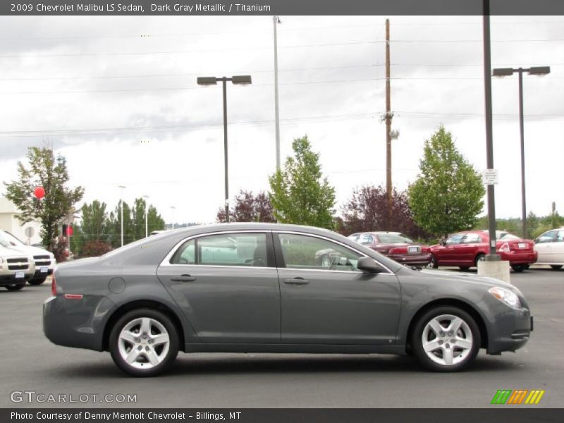 Dark Gray Metallic / Titanium 2009 Chevrolet Malibu LS Sedan