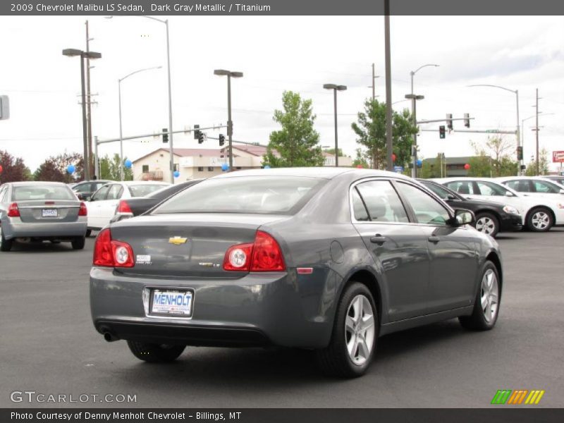 Dark Gray Metallic / Titanium 2009 Chevrolet Malibu LS Sedan