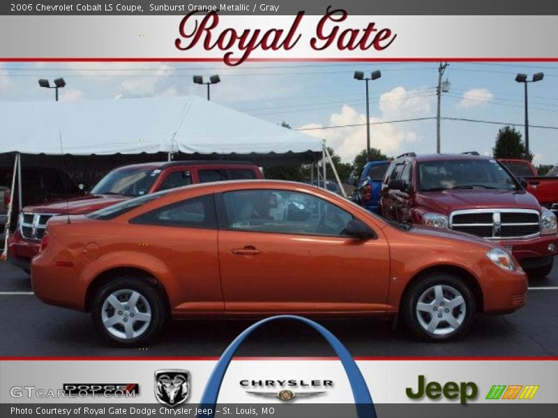 Sunburst Orange Metallic / Gray 2006 Chevrolet Cobalt LS Coupe